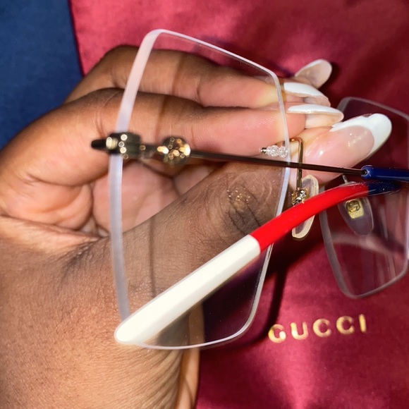 Gucci Rimless Clear glasses